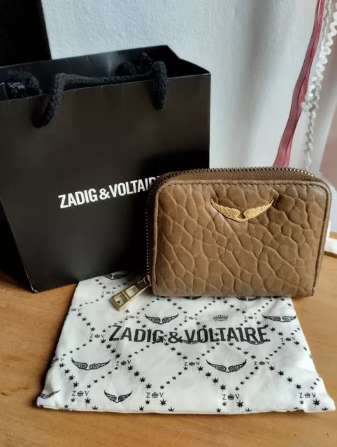 Porte monnaie et cartes Zadig & Voltaire dust bag sac cuir