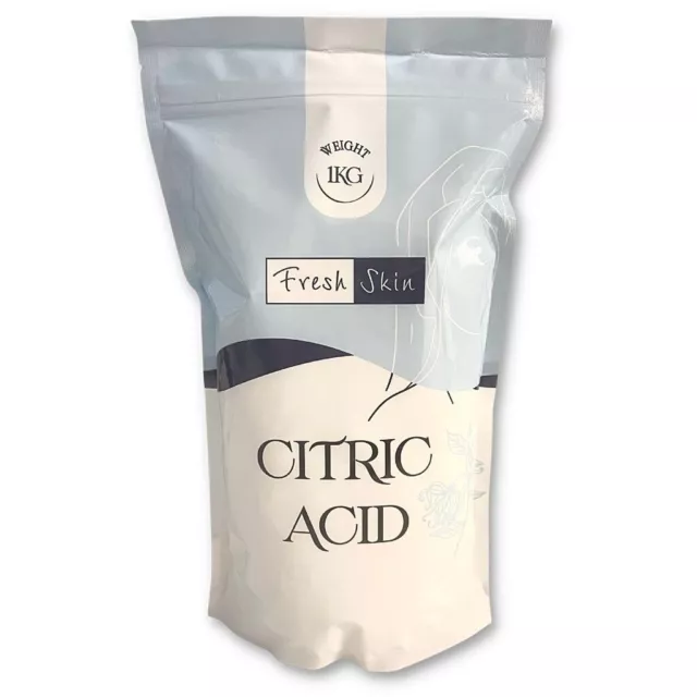 1kg Citric Acid (Fine, Anhydrous) - 100% Food Grade - Great for Bath Bombs!