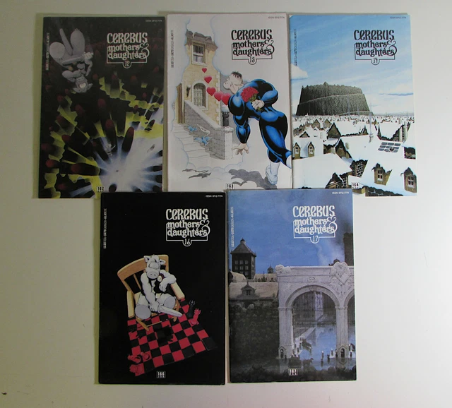 Cerebus Lot of 5 #162,163,164,166,167 Aardvark-Vanaheim (1992) Comic Books