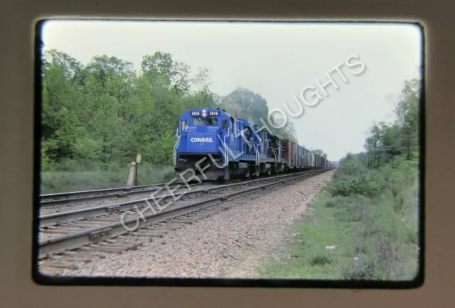 Original '79 Ektachrome Slide CR Conrail 1916 B23-7 action Thomas Road   31P58