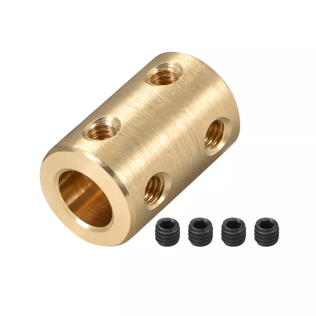 Accouplement Arbre 6mm à 8mm Calibre L22xD16 Robot Moteur Rigide Coupleur Doré