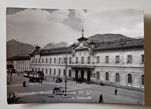 8386 Cartolina Domodossola Stazione Internazionale Ff Ss E Centovalli 1957 Viagg