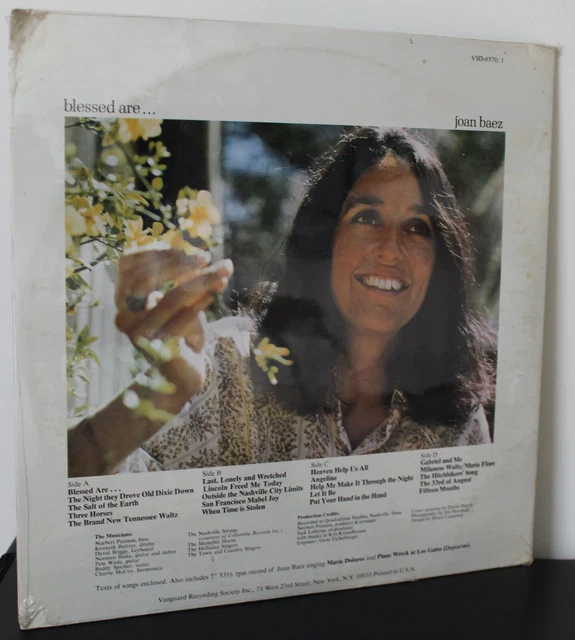 Joan Baez 2xLP “Blessed Are..” ~ Vanguard 6570/1 ~ SEALED with 7” ~ Hype Sticker 2
