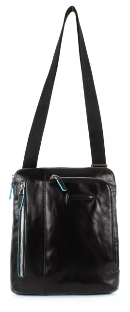 PIQUADRO Cross Body Bag Blue Square Shoulder Pocketbag Nero