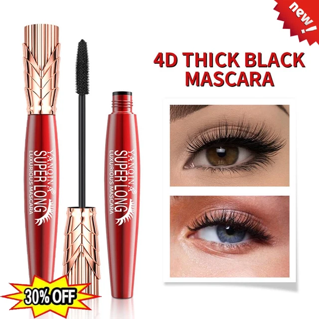 Yanqina Mascara Super Lungo, Mascara 4d Impermeabile e Resistente al Sudore