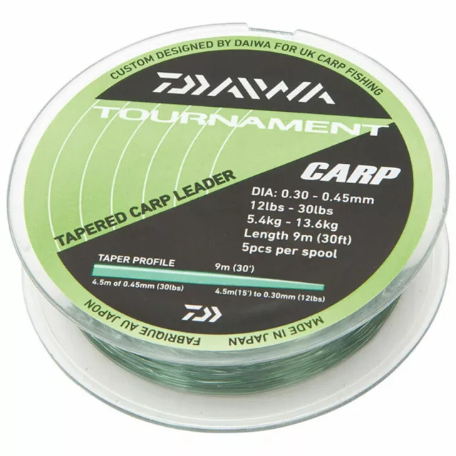 Daiwa Tournament Tapered Carp Leader - Fishing Line