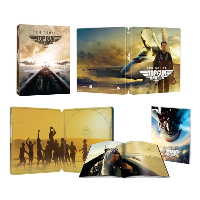 TOP GUN MAVERICK 4K BluRay Steelbook with Full Slip Case Limited