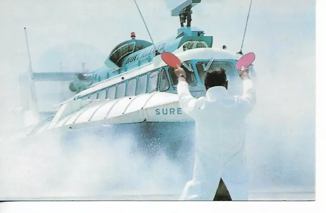 View Of A Westland Sr.n6  Hovercraft On The Move.