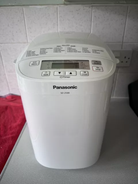 Panasonic SD-2500 Bread Maker Machine In White - Used And Tested - Fully Working