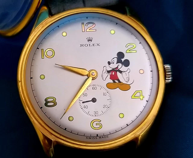 Vintage rolex mickey top mouse watch