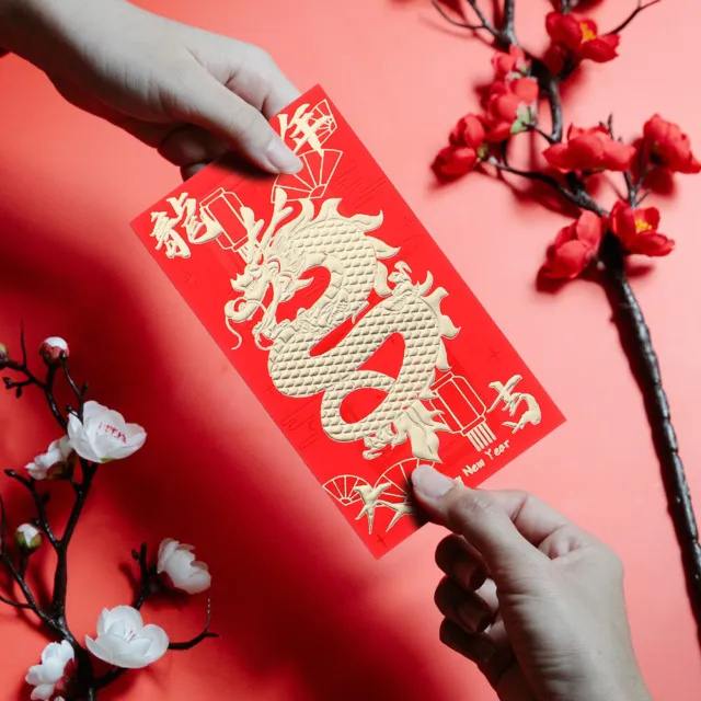 Sobres rojos de 30 piezas de dinero con bolsillos rojos chinos de la suerte del año 2024 sobres rojos