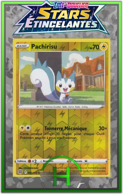 Pachirisu Reverse - EB09:Stars Étincelantes - 052/172 - Carte Pokémon FR Neuve