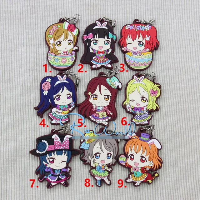 T271 Hot Japan anime Lovelive Love Live ! porte-clés en caoutchouc porte-clés rare cosplay