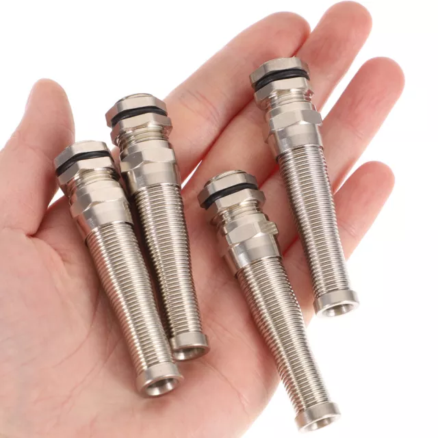 4 Pcs 2 Way Cable Glands Joints Cord Grip Waterproof Pass Through Metal