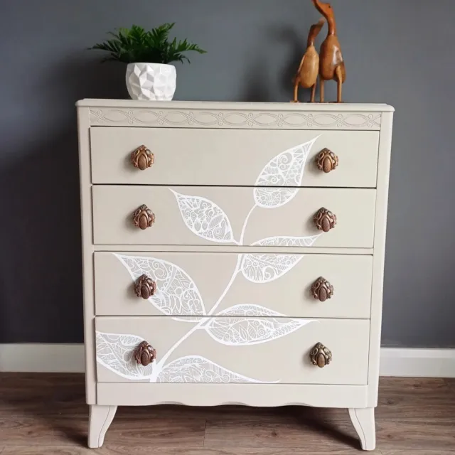 Harris Lebus Chest Of Drawers Upcycled Retro Vintage