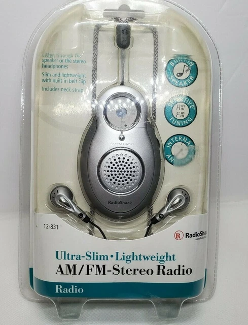 Vintage Radioshack 12-831 Am/Fm Stereo Radio With Headphones