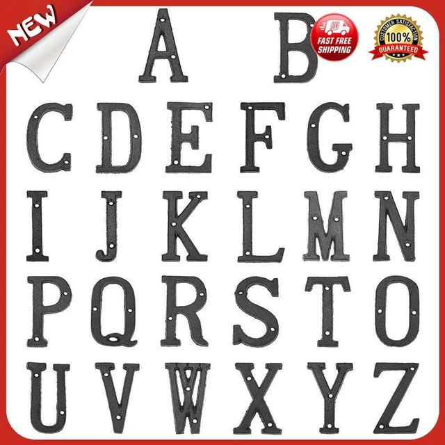 es Metal Letters Alphabet DIY Doorplate Corridor House Apartment Sign Plaque Dec