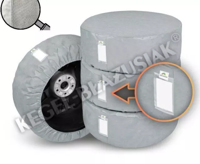 Protective Cover Bag Storage For Spare Wheels Tyre Large 14" 15" 16" 4Season