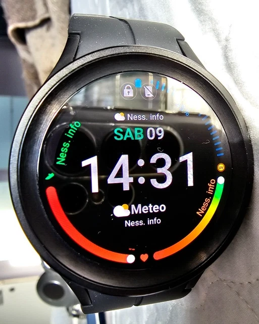 SMARTWATCH SAMSUNG GALAXY Watch 5 PRO 45mm GPS Titanio Vetro Zaffiro