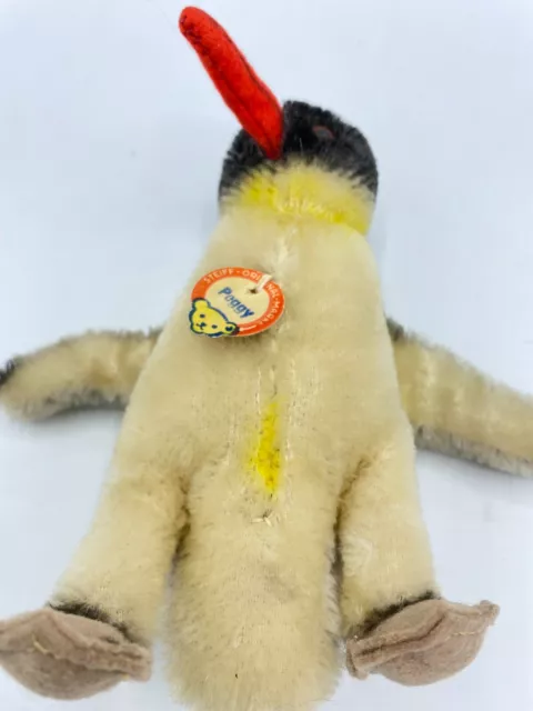 Steiff Peggy Penguin Mohair Plush 5” 431407 Germany Vintage Orig  Tag
