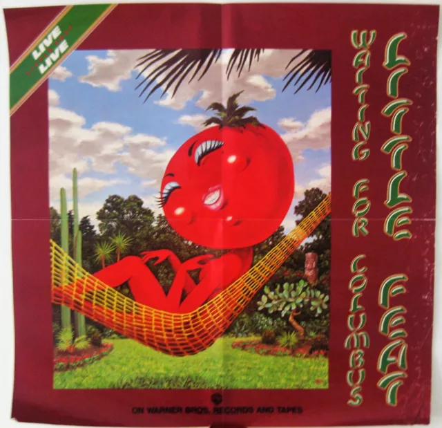 LITTLE FEAT - Affiche originale concert & Album "Waiting Columbus" 1978 60x60cm