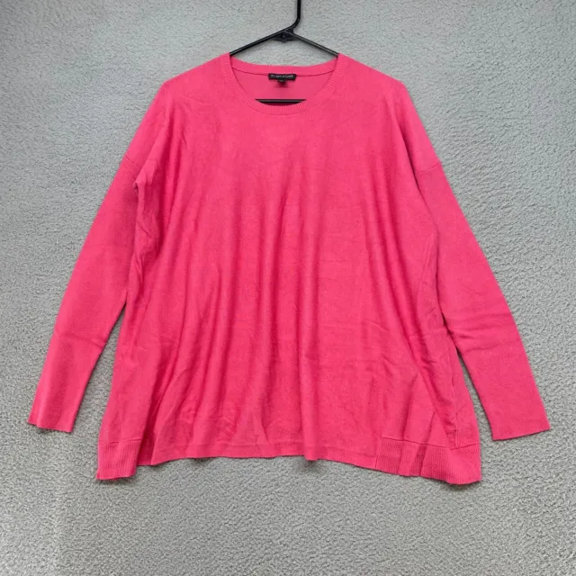 Eileen Fisher Sweater Womens Small Oversized Cozy Tencel Stretch Pink Pullover