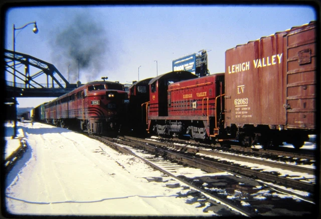Duplicate Railroad Slide DSLD Lehigh Valley LV 582 ALCO FA2 Bethlehem PA 2/29/64