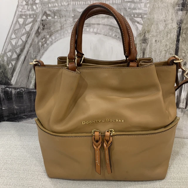 Dooney Bourke City Dawson Barlow Smooth Leather Satchel Shoulder Bag