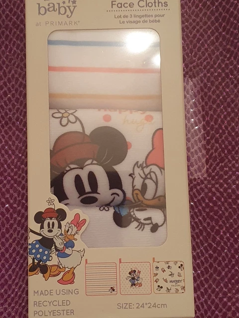 Lot De 3 Lingettes Pour Le Visage De Bébé Disney