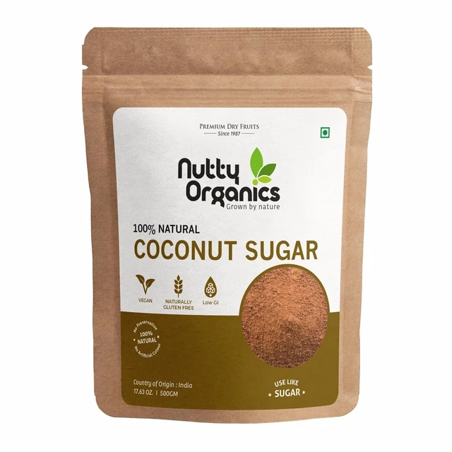 NUTTY ORGANICS Noce di Cocco Zucchero 500 G Mondo Ampio