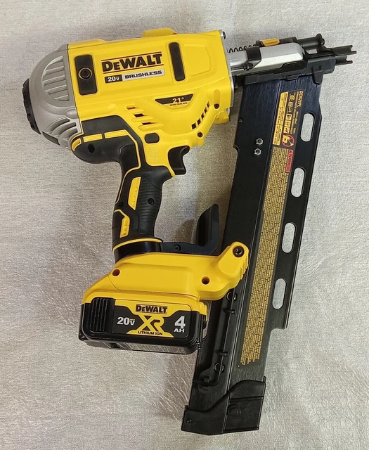 DEWALT DCN21PL 20V Brushless 21Degree Cordless Framing Nailer Gun Tool