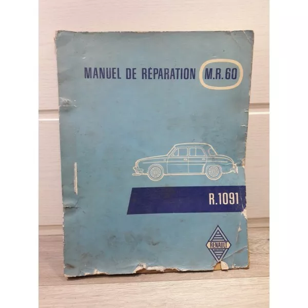 Renault Dauphine Gordini R1091 - Manuel de reparation MR60 - Renault REN-8506000