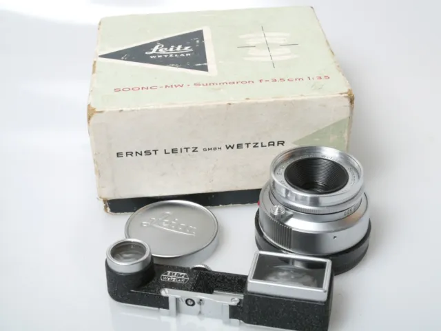 Leitz Summaron 3,5/35 35mm 1:3,5 Googles Brille für M3 + Deck. caps + OVP boxed