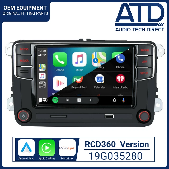 Rcd 360 RCD360 FOR VW Transporter T5.1 T6 Radio Car Play Android Auto 6.5 MQB ...