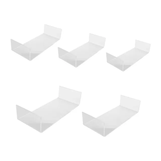 5 Pack Clear Acrylic Display Risers, 5 Sizes Acrylic Jewelry Display Riser Shel