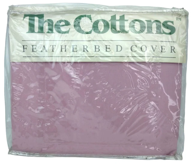 Funda de cama de plumas de colección rosa rosa de The Cottons (completa) hecha en ee. uu. nueva de lote antiguo
