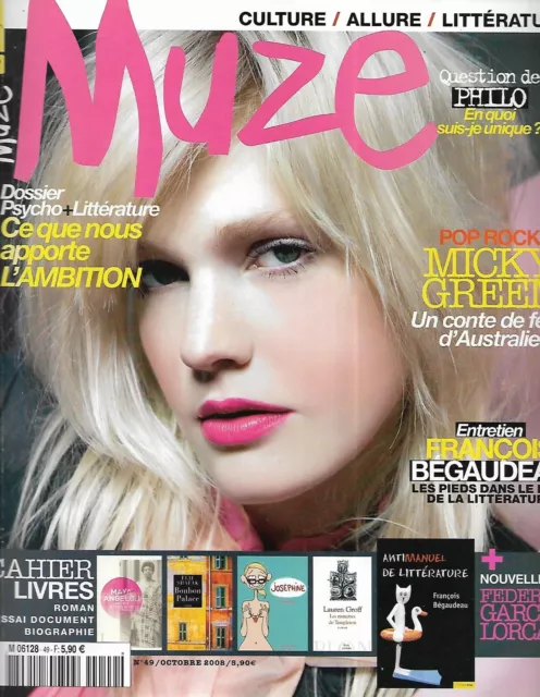 MUZE n°49 octobre 2008  Micky Green/ Psycho+littérature: L'ambition au féminin