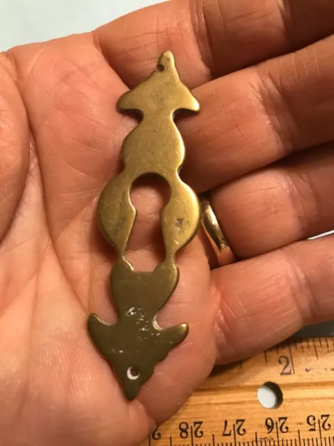 RARE18th CENTURY ORIGINAL PERIOD Chippendale keyhole escutcheons Spectacular!