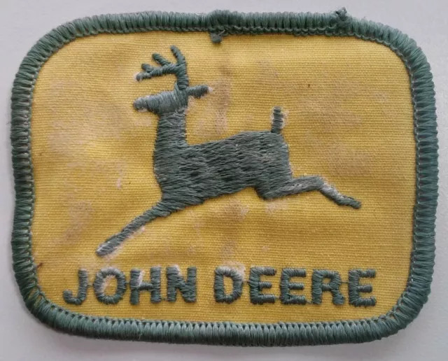 John Deere Patch Green Yellow Weathered