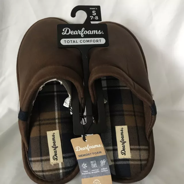 Dearfoams Total Comfort Men's Slippers Small (7/8)