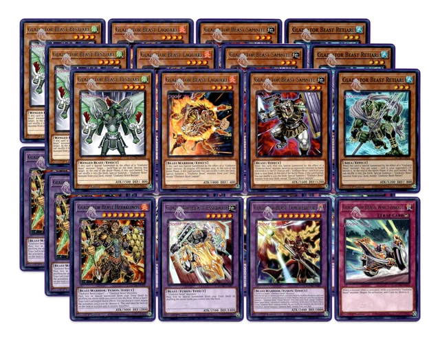 YUGIOH GLADIATOR BEAST Deck W/ Extra Deck + Bonus $39.99 - PicClick