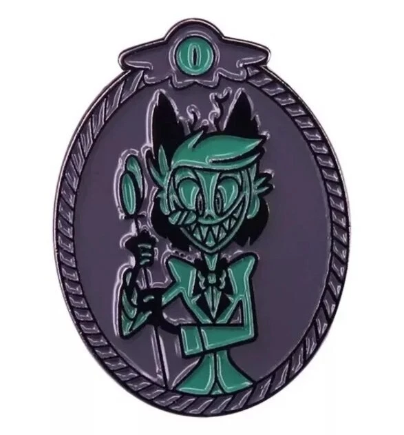 Lot De 8 Pins Métal Hazbin Hotel - Lucifer, Alastor, Charlie, Angel Dust