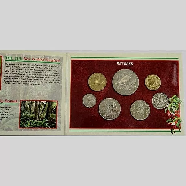 New Zealand  - 1995 - Brilliant Uncirculated Coin Set - Tui