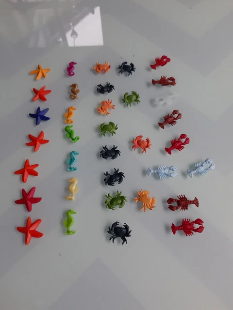 PLAYMOBIL UNTERWASSERWELT 35 Tiere , Krabben, Seepferd, Seestern etc ...