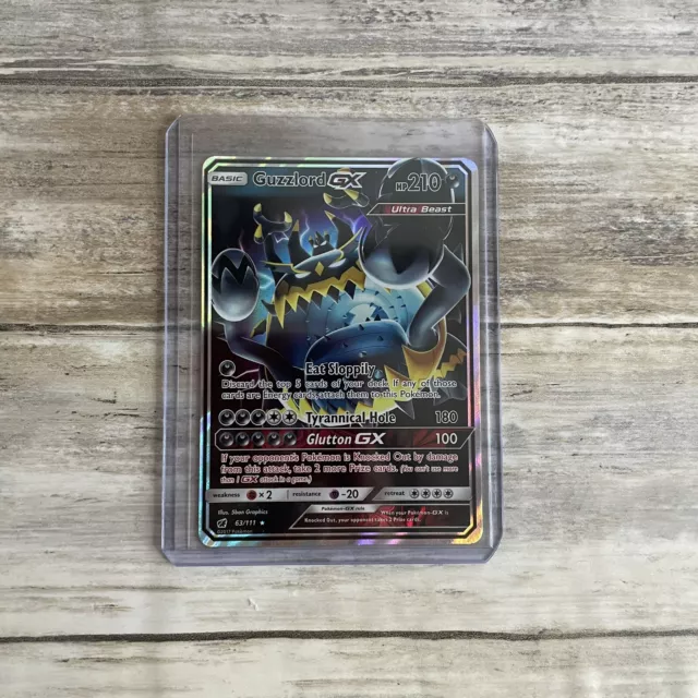 Guzzlord GX 63/111 | Holo/Glänzende Pokémonkarte | SM Crimson Invasion | M/NM