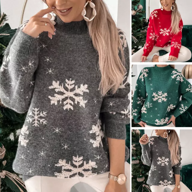 Pull Tricoté De Fête De Noël Pour Femmes Pull Surdimensionné De Noël Pour 》