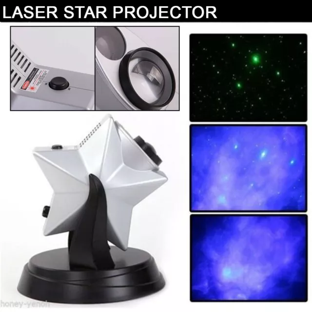 Laser LED Starry Sky Star Projector Light Nebula Night Lamp Rotation Light AUS