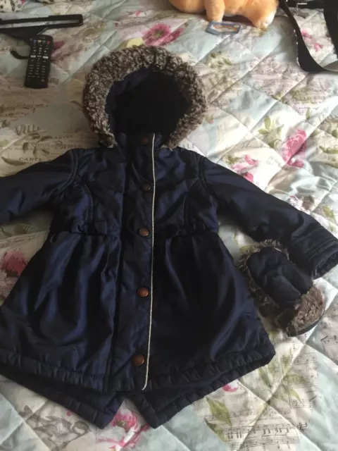 Lovely Baby Girls Ted Baker Coat 12-18 Months