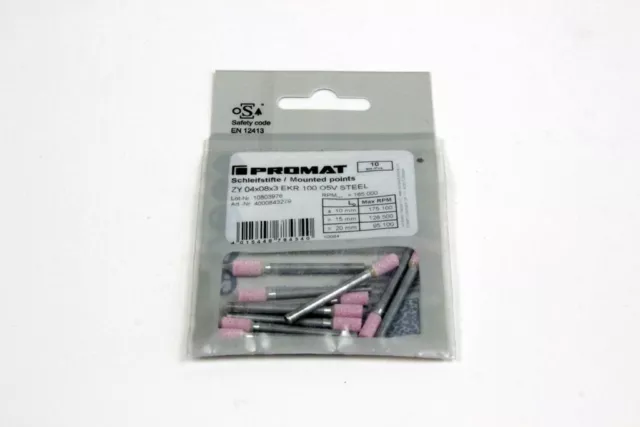 PROMAT ZY 04x08x3 EKR 100 O5V STEEL 10x Broche de Terre Zylinder-Form 4x8mm K100