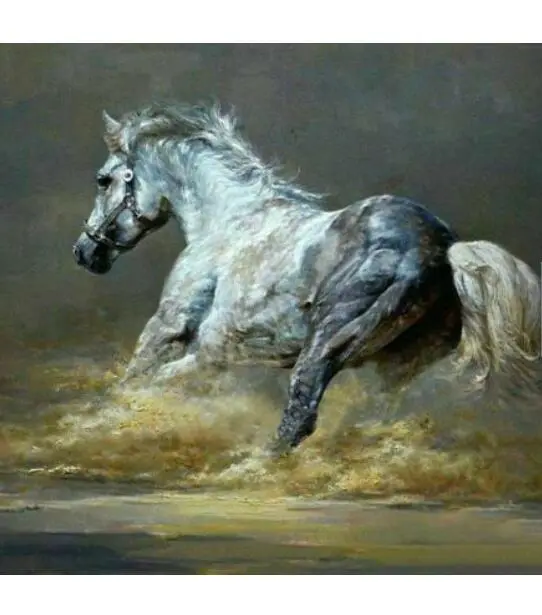 large 100% hand-painted home decor animals horse oil painting on canvas